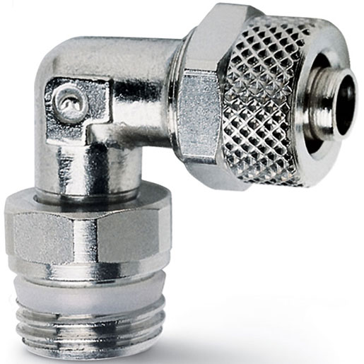 Swivel male elbow